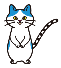 にゃん湖　立ち姿（二足）
